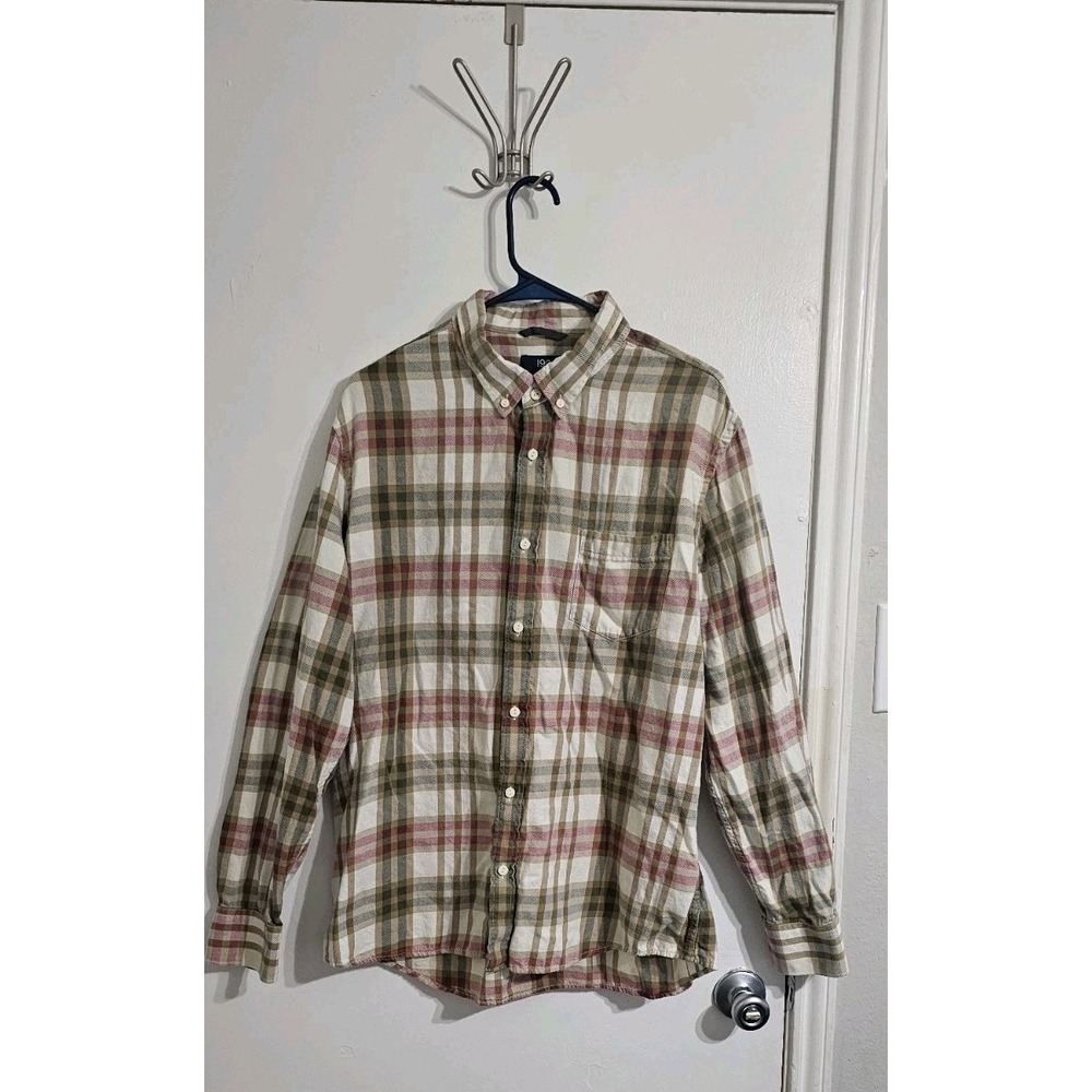 1901 Trim Fit Men's Long Sleeve Dress Shirt Extra Large Plaid Preppy Button-Down